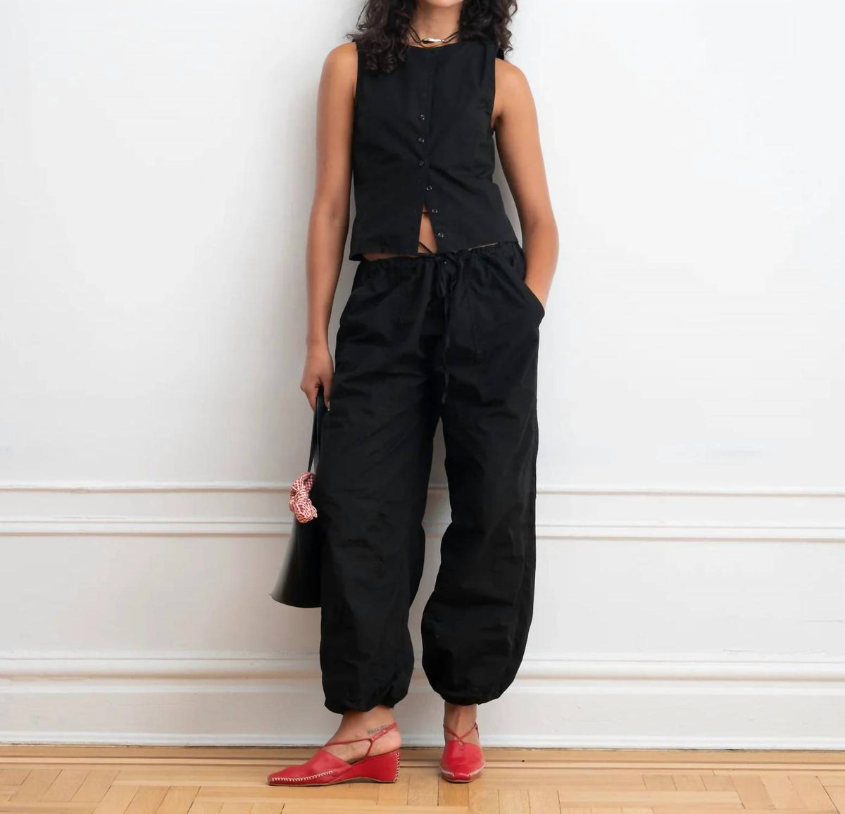 Loup - Nara Parachute Leg Drawstring Pants