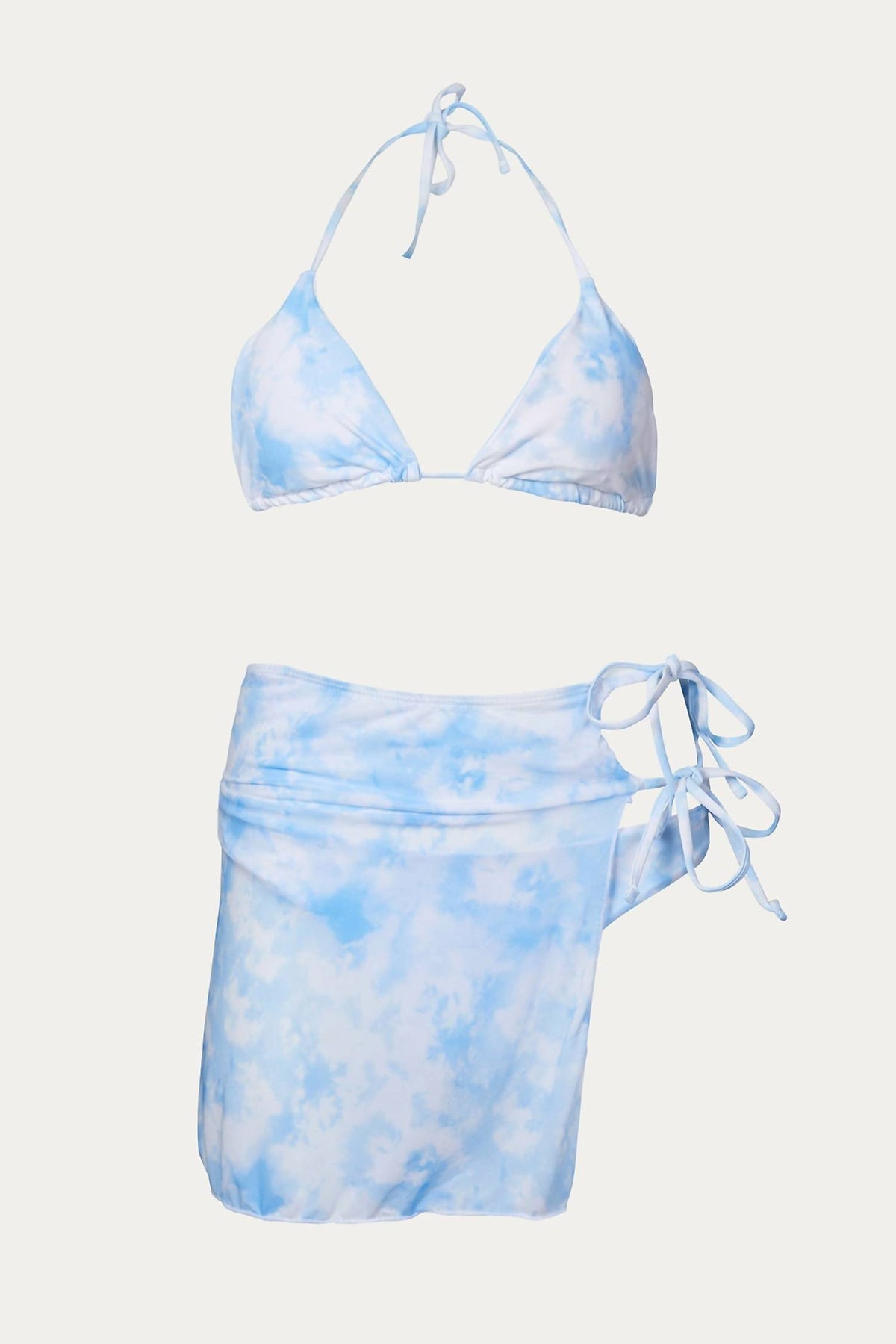 TIE-DYE THREE-PIECE BIKINI SET