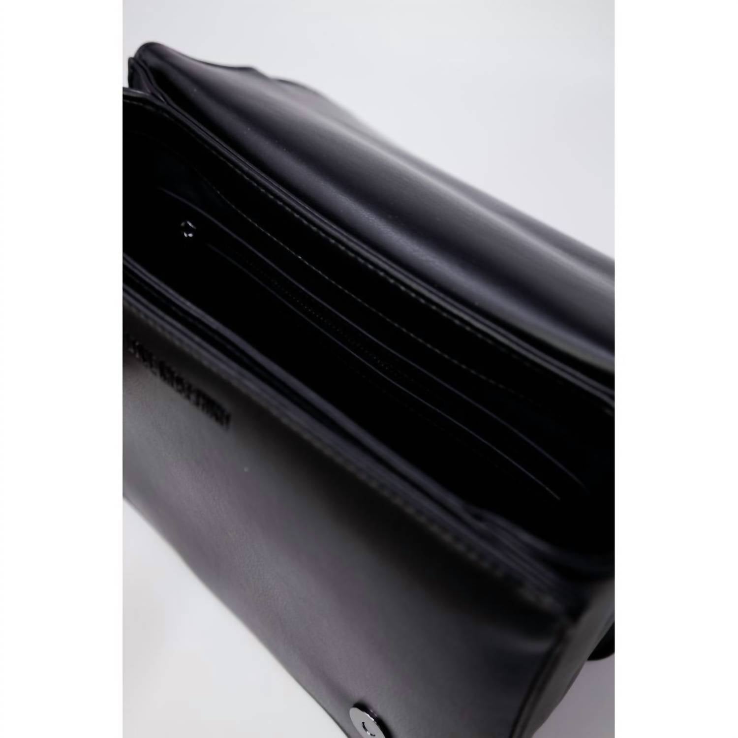Love Moschino - Women's Bicolor Polyethylene Handbag - bags - black - handbags