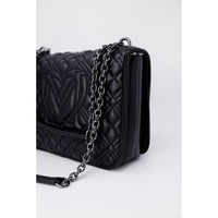 Love Moschino - Women's Bicolor Polyethylene Handbag - bags - black - handbags
