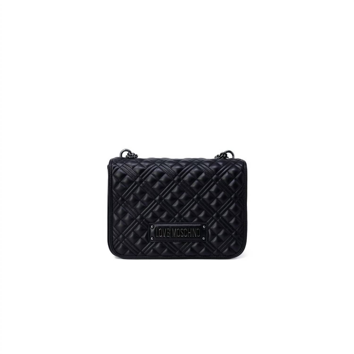 Love Moschino - Women's Bicolor Polyethylene Handbag - bags - black - handbags