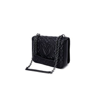 Love Moschino - Women's Bicolor Polyethylene Handbag - bags - black - handbags