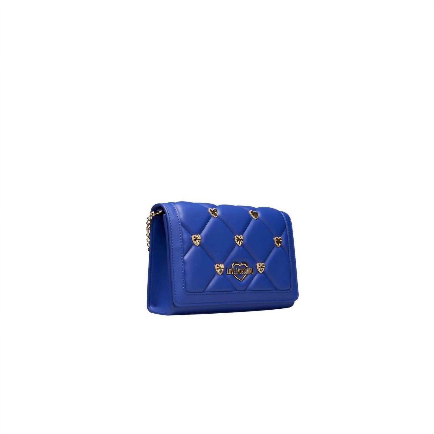 Love Moschino - Women's Polyethylene Crossbody Bag - bags - blue - crossbody - bags