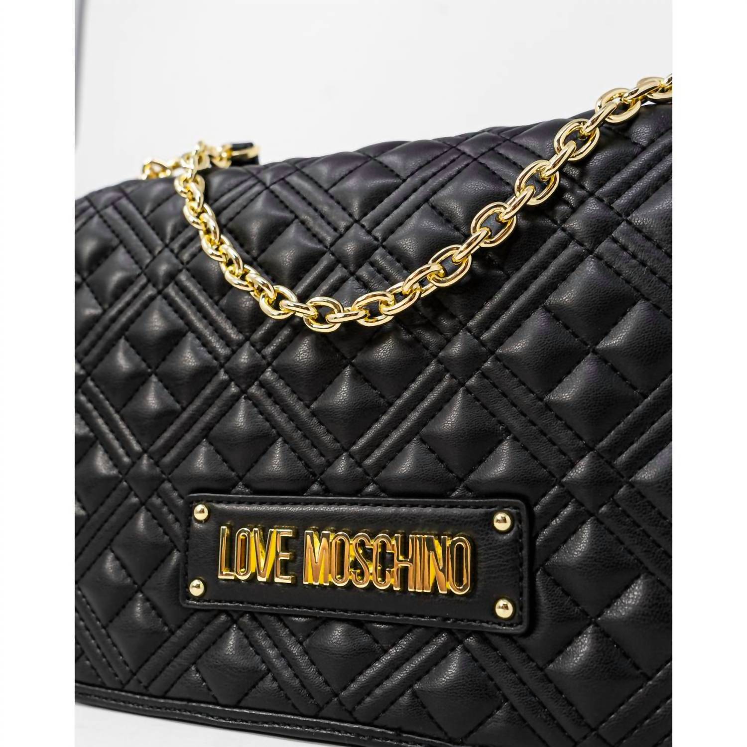 Love Moschino - Women's Polyethylene Handbag - bags - black - handbags