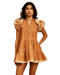 Love The Label - Denim Ember Dress - brown - clothing - cotton