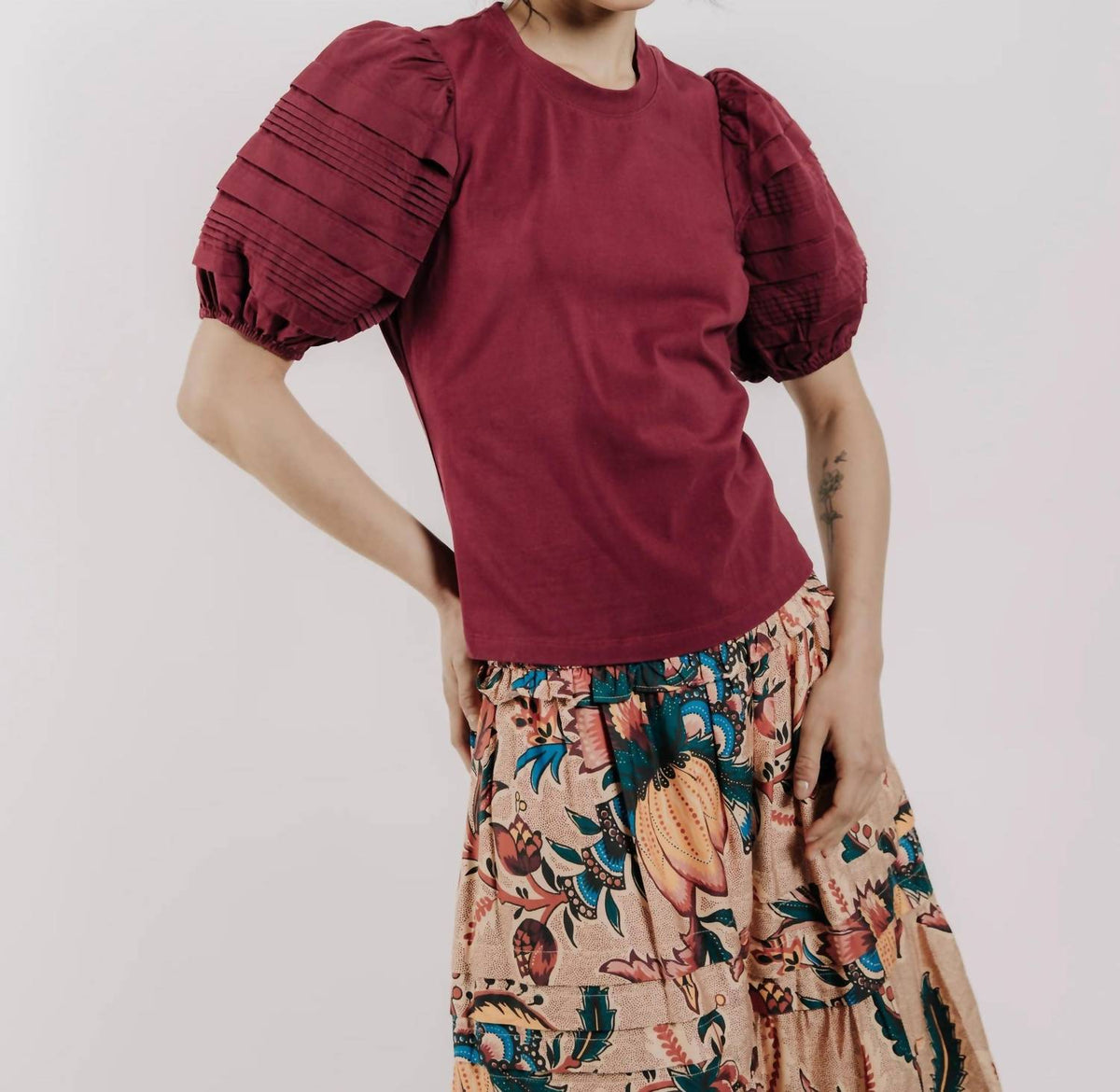 Love The Label - Dylan Puff Sleeve Tee