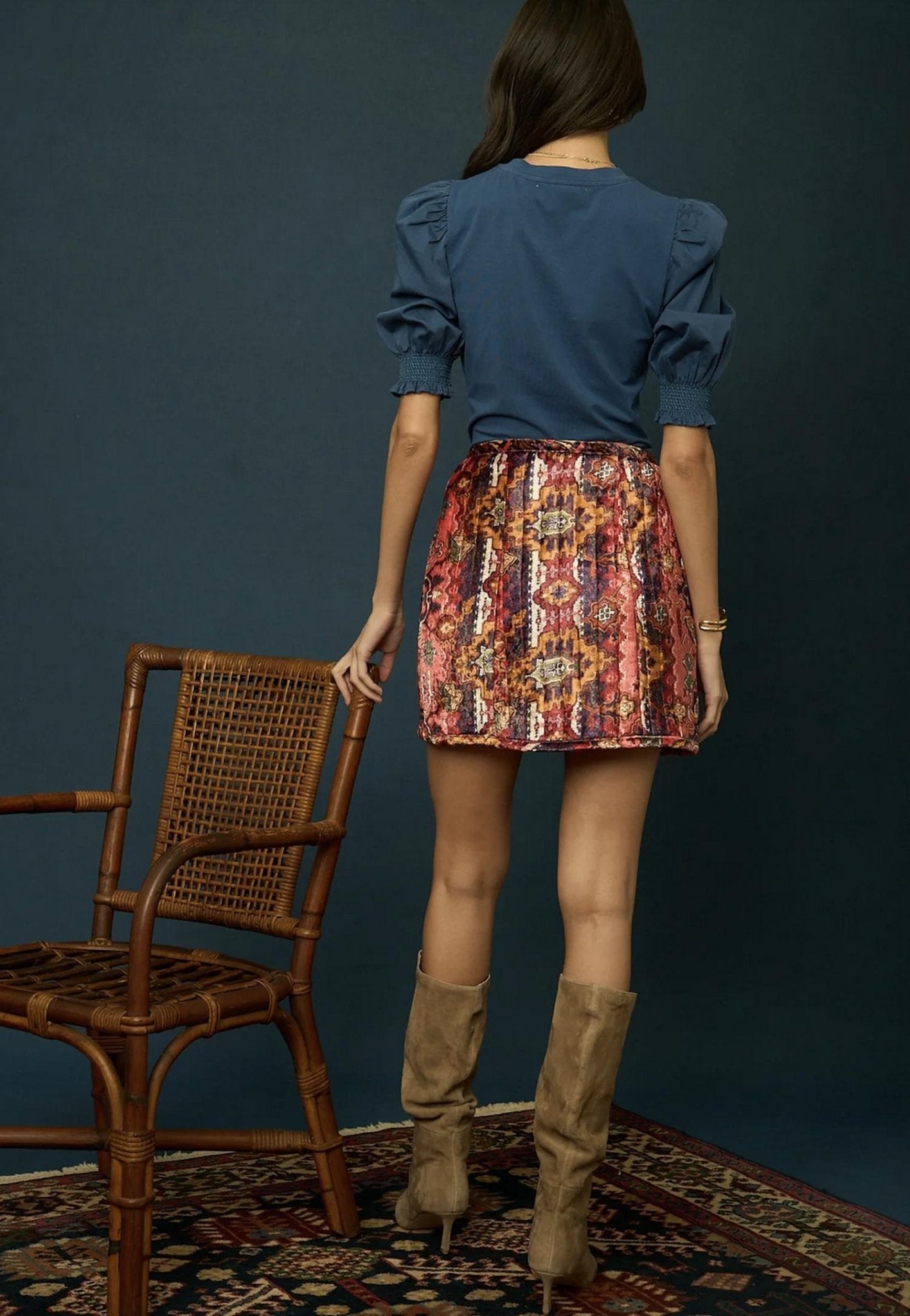 Love The Label - Esme Tee - blue - clothing - cotton