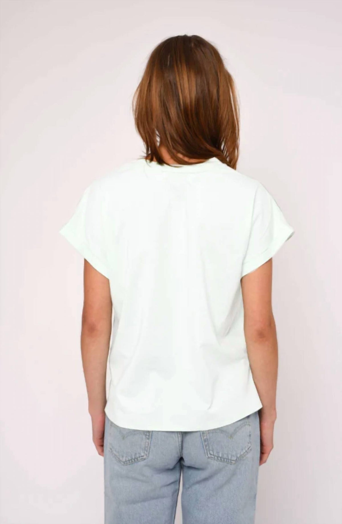 Love The Label - Harper Oversized Cuff Short Sleeve Tee