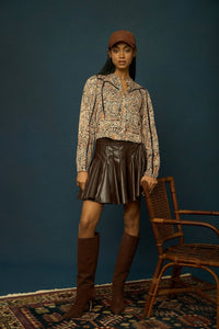 Love The Label - Neutral Paisley Top - beige - blouses - clothing