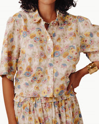 Love The Label - Watercolor Pastel Top - blouses - clothing - cotton - blend