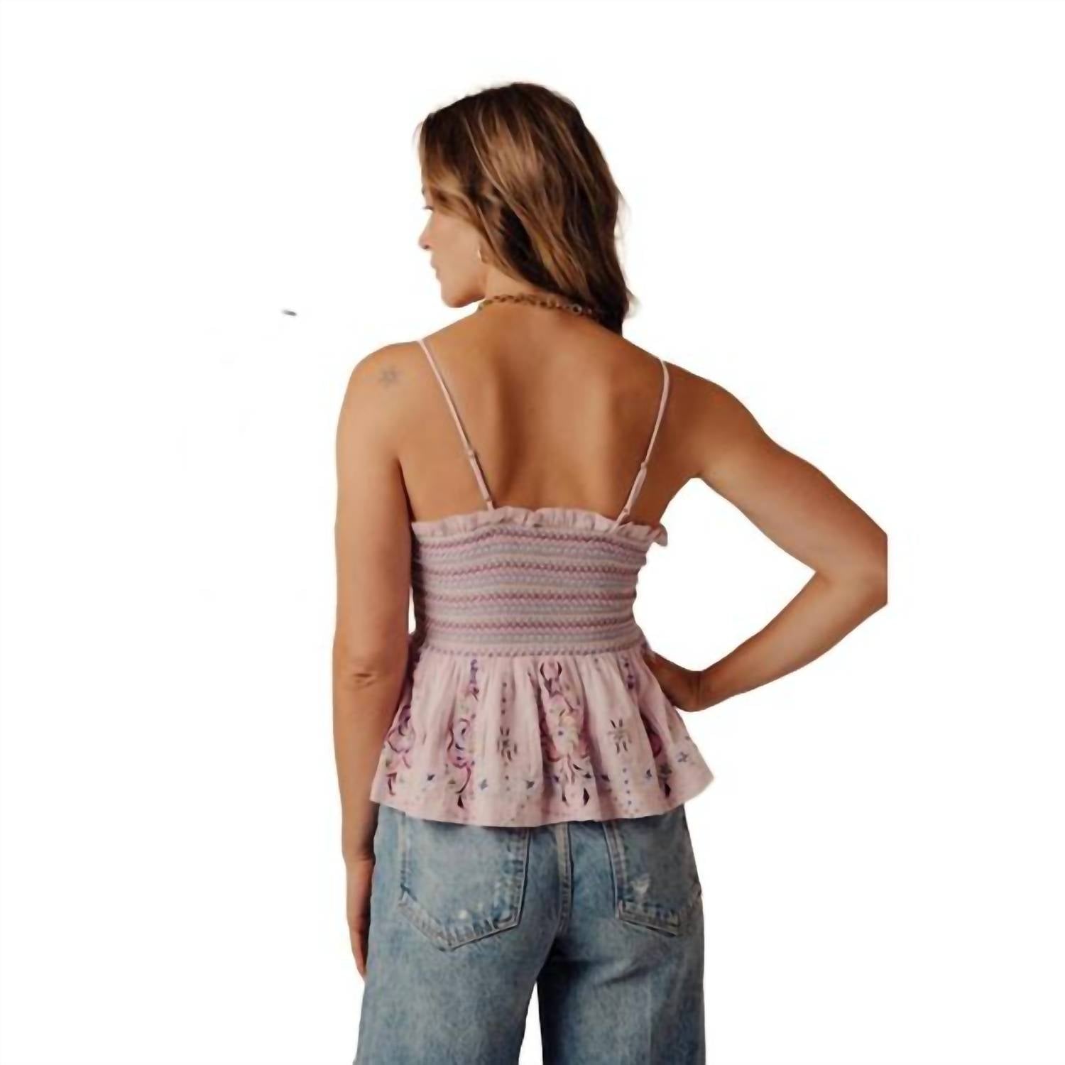 Love The Label - Wisteria Embroidery Naya Top - blouses - clothing - cotton