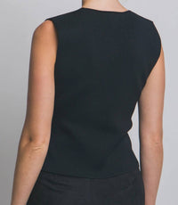 Love Tree - Button V-neck Vest