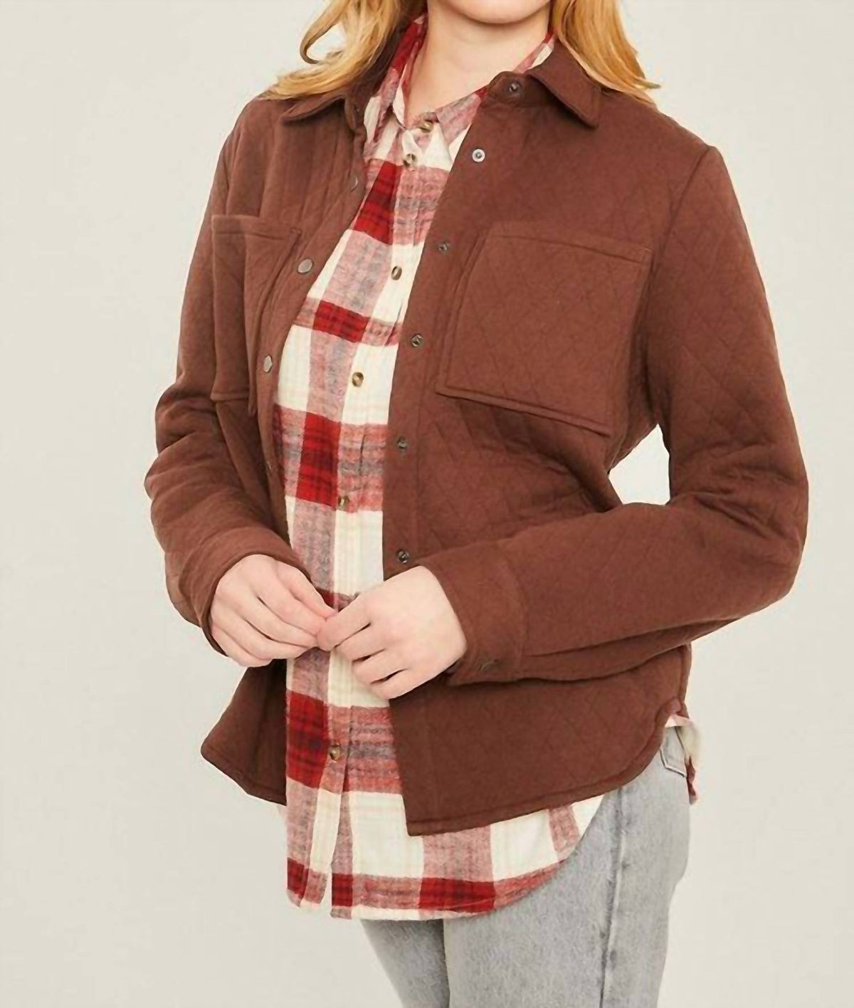 Love Tree - Diamond Quilted Shacket