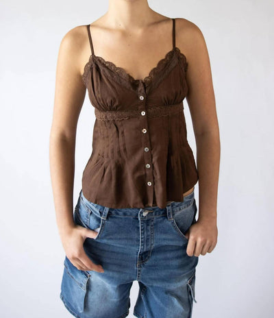Love Tree - Lace Linen Top