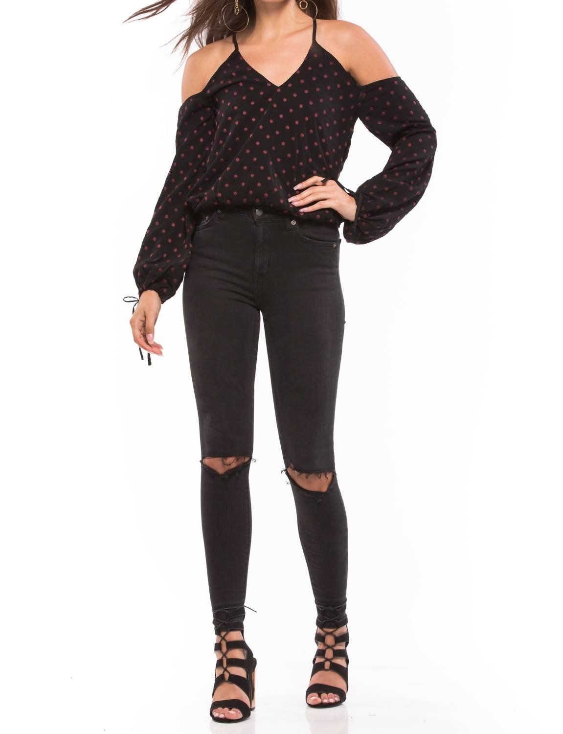Lovers + Friends - Women's Stone Top - black - blouses - clothing