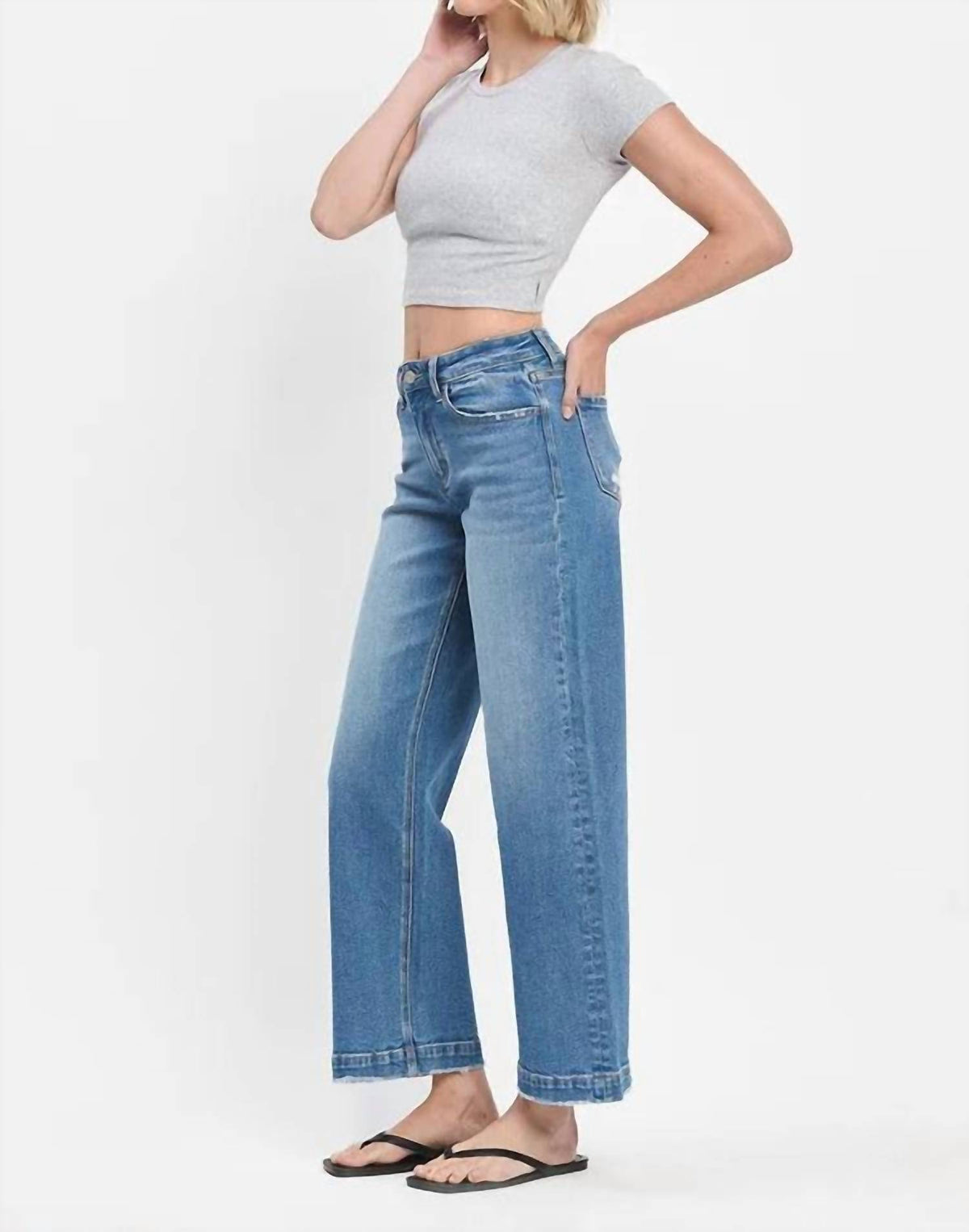 Lovervet - High Rise Trouser Wide Jeans