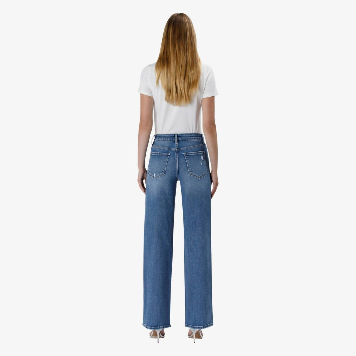 Lovervet - Tummy Control Wide Leg Jeans