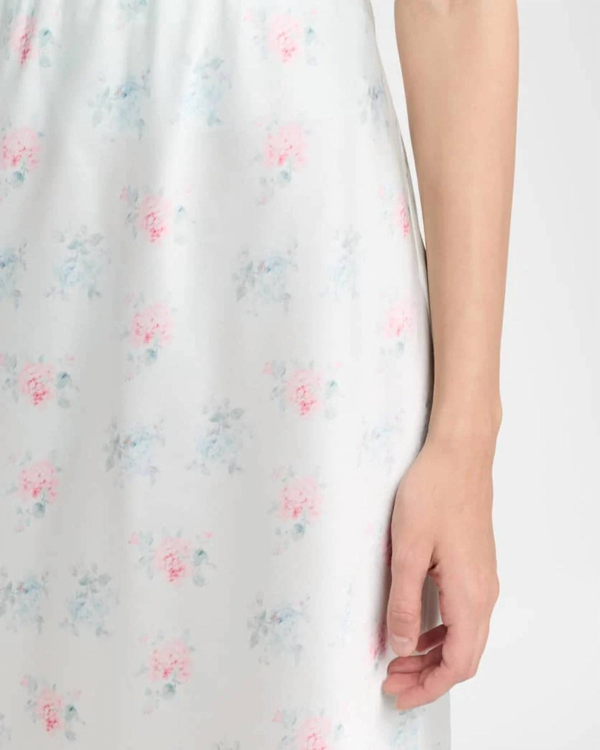 Loveshackfancy - Castle Floral Satin Midi Skirt