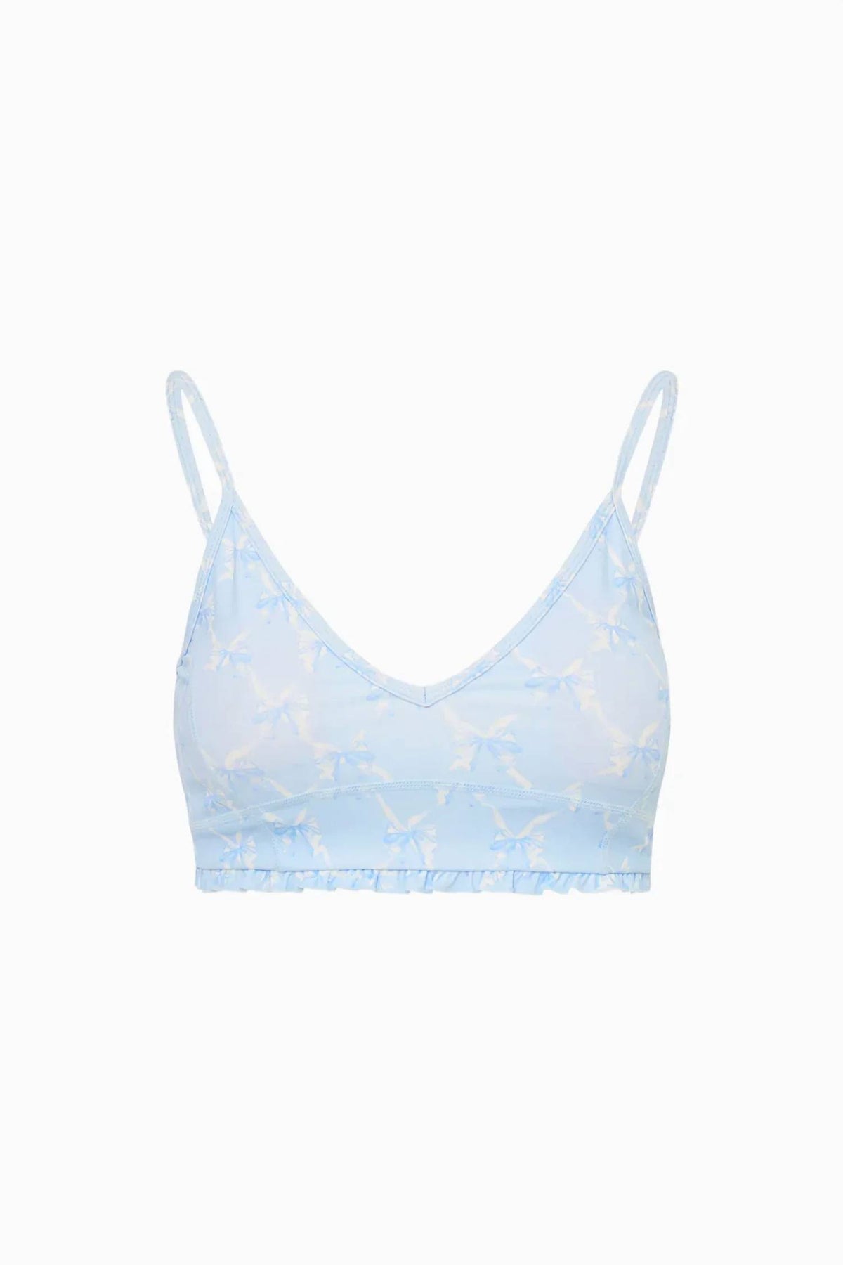 Loveshackfancy - Erza Bow Print Active Bra
