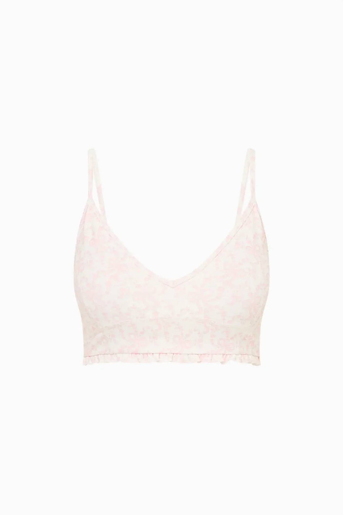 Loveshackfancy - Erza Bow Print Active Bra