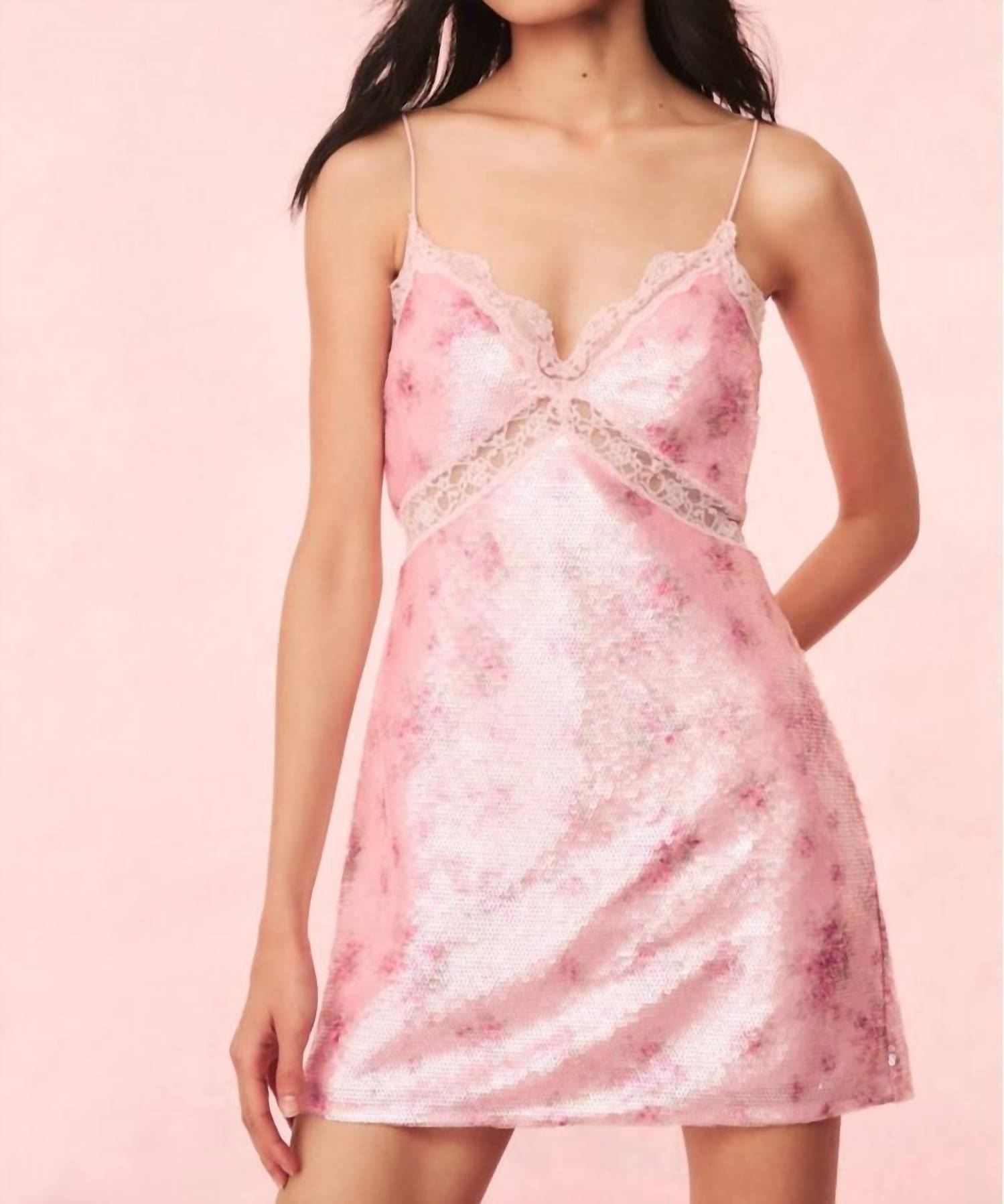Loveshackfancy - Finta Sequin Mini Dress - clothing - collection:vacationdresses(Auto) - dresses