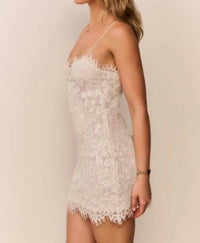 Loveshackfancy - Jetta Sequin Lace Mini Dress