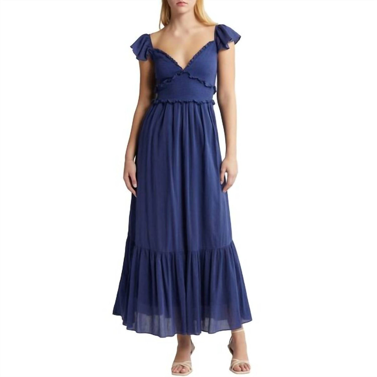 Loveshackfancy - Katina Smocked Ruffle Maxi Dress