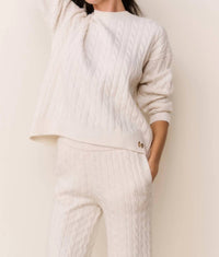 Loveshackfancy - Kym Cable Knit Sweater