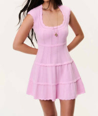 Loveshackfancy - Laighton Stretch Pointelle Mini Dress
