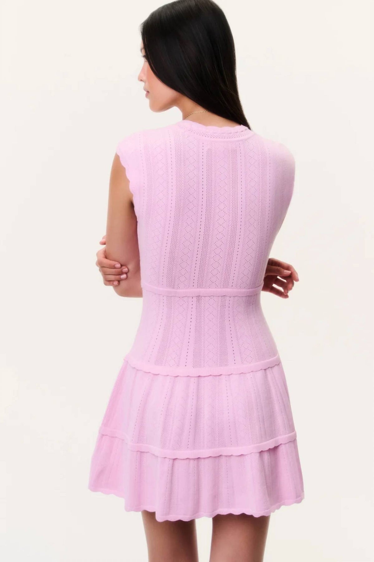 Loveshackfancy - Laighton Stretch Pointelle Mini Dress
