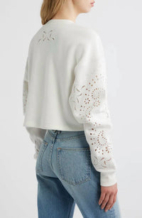 Loveshackfancy - Lalo Eyelet Sweatshirt