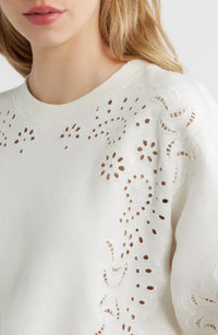 Loveshackfancy - Lalo Eyelet Sweatshirt
