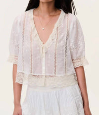 Loveshackfancy - Maurelle Cotton Lace Blouse