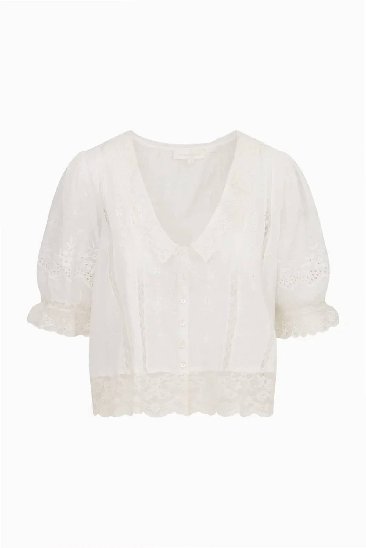 Loveshackfancy - Maurelle Cotton Lace Blouse