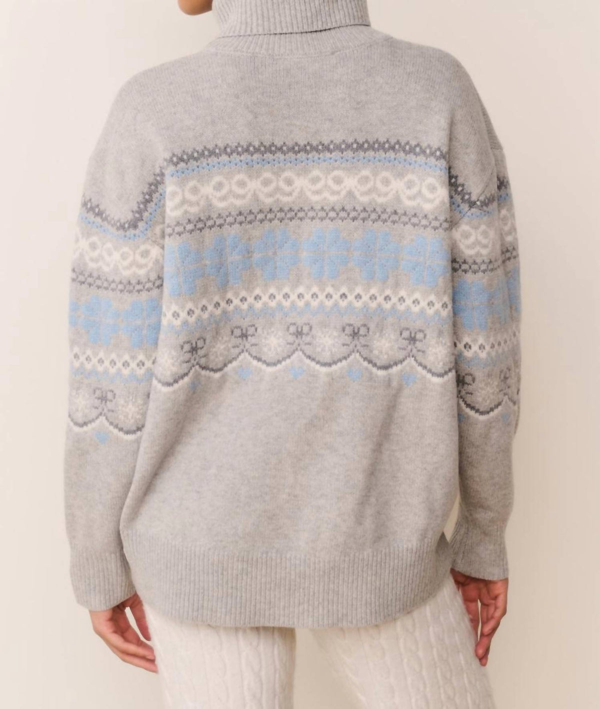 Loveshackfancy - Mirin Wool Fairisle Turtleneck Top