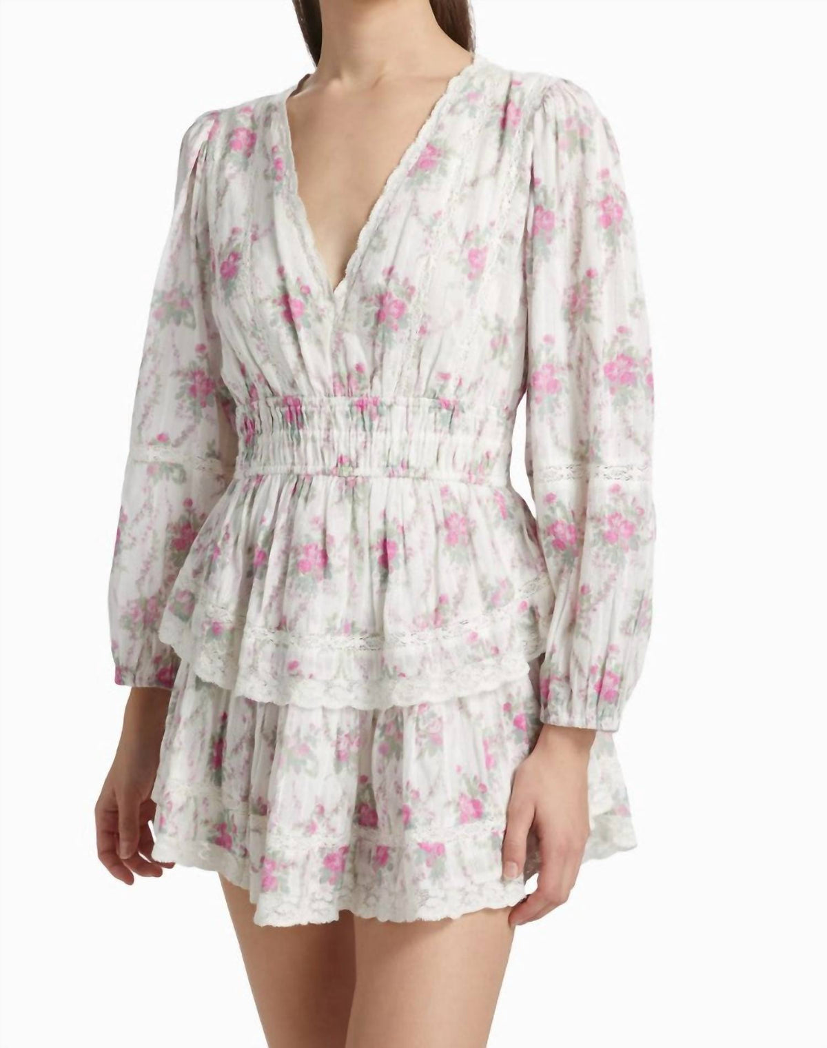 Loveshackfancy - Rosamina Rose Picnic Mini Dress