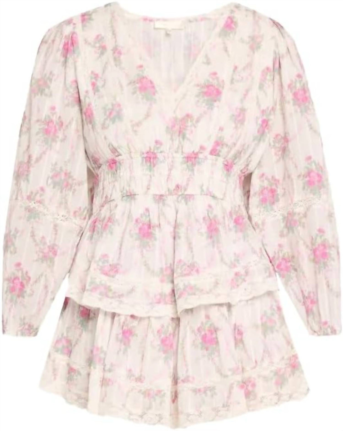 Loveshackfancy - Rosamina Rose Picnic Mini Dress