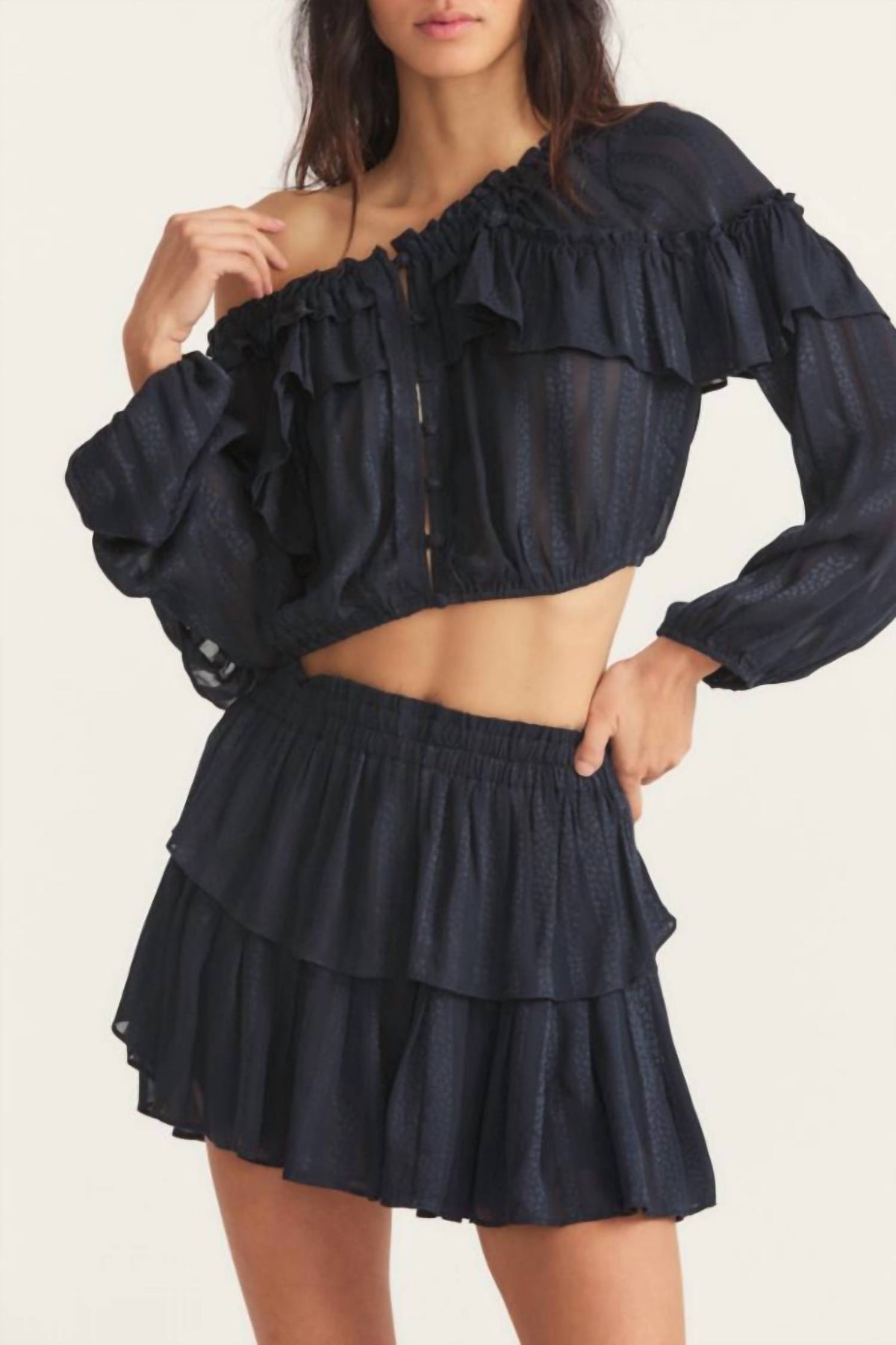 Loveshackfancy - Ruffle mini skirt - petite