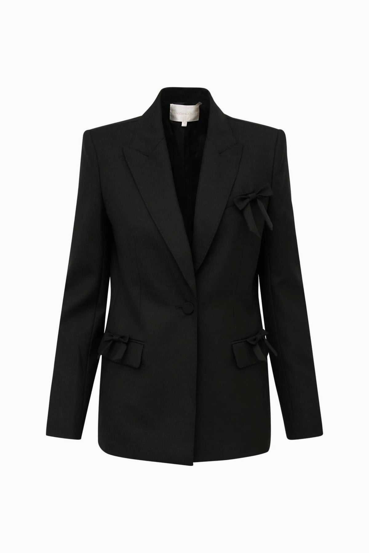 Loveshackfancy - Shayne Wool-blend Bow-embellished Blazer
