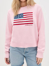 Loveshackfancy - Ty Flag Pullover Sweatshirt