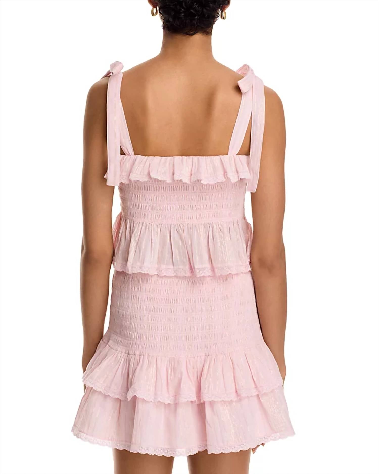 Loveshackfancy - Voto Top - clothing - cotton - blend - crop - tops