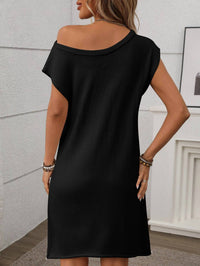 Lovesoft - Knit Pullover Slouchy Mini Dress