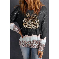 Lovesoft - Leopard Pumpkin Dip-dye Sweatshirt