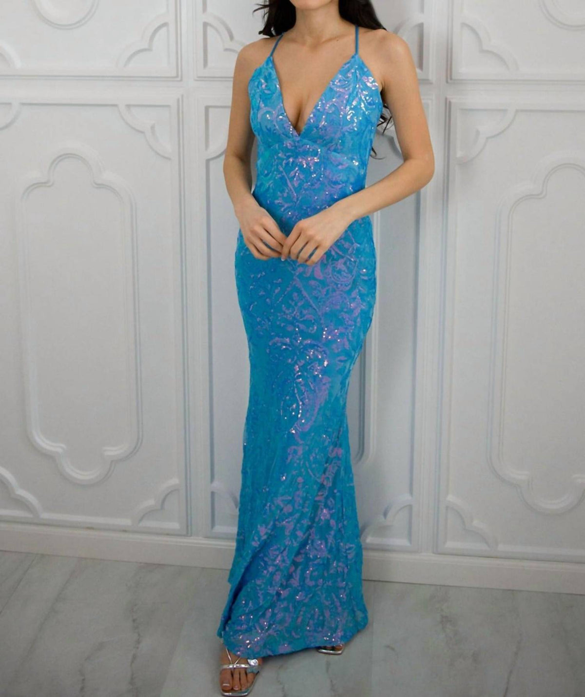 Lovesome - Maisie Sequin Maxi Dress
