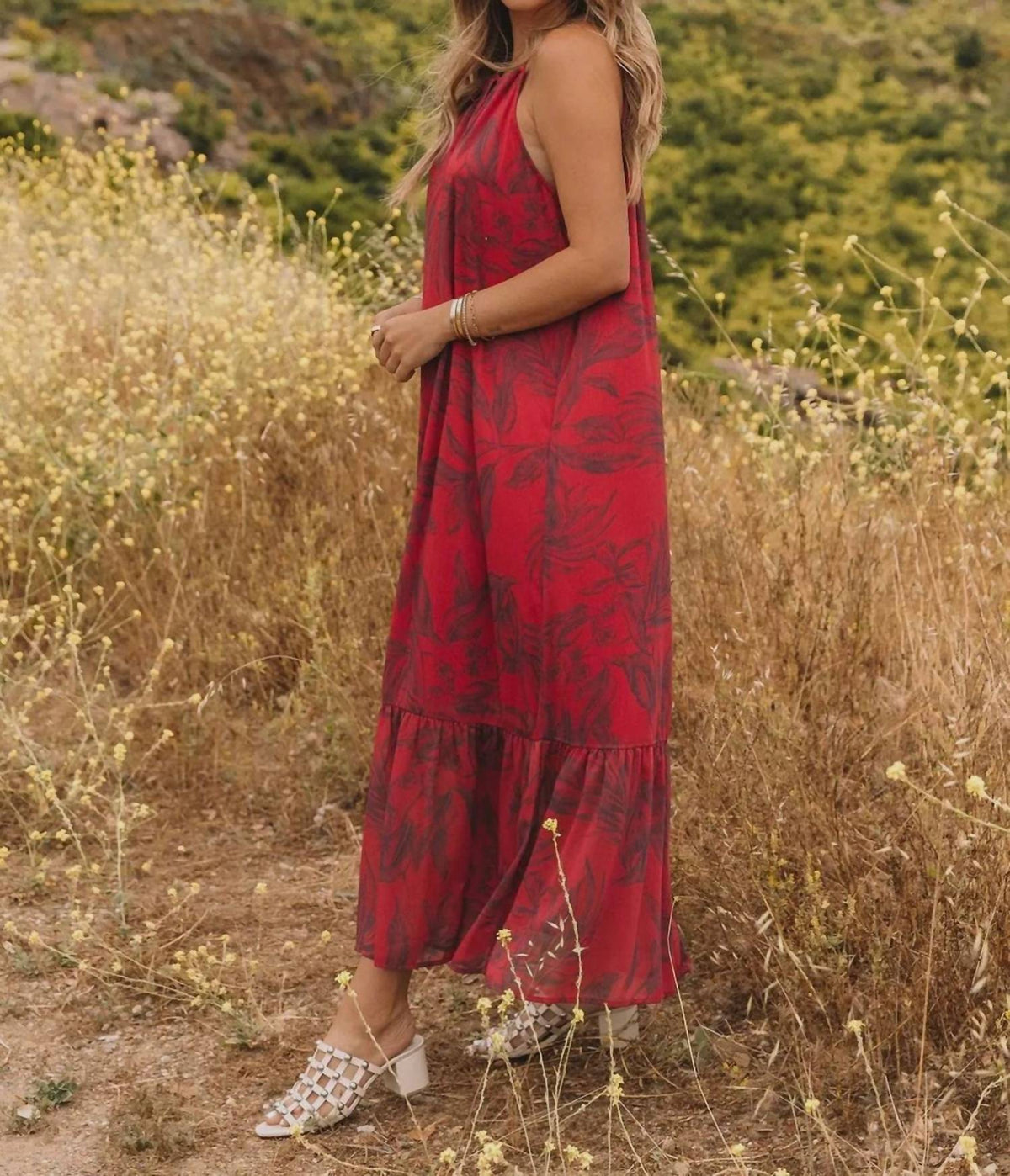 Lovestitch - Boho Halter Maxi Dress