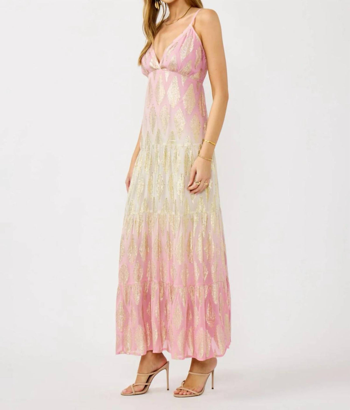 Lovestitch - Shayla Spaghetti Strap Ombre Maxi