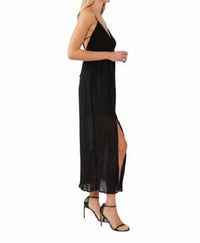 Lovestitch - Spin For Me Pleated Maxi Dress - black - clothing - dresses