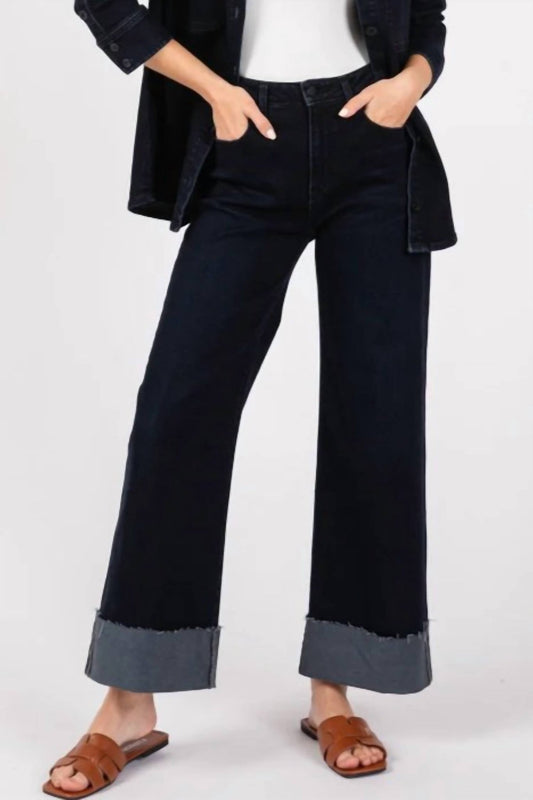 L.T.J - Wide Cuff Jeans - blue - clothing - cotton - blend