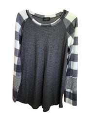 Ltx Sportswear - Women's Plaid Arm Sweater