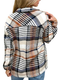 Ltx Sportswear - Plaid Collared Coat - brown - casual - jacket - clothing
